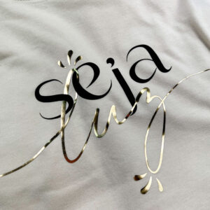 Camiseta Feminina Branca Seja Luz - Imagem 10