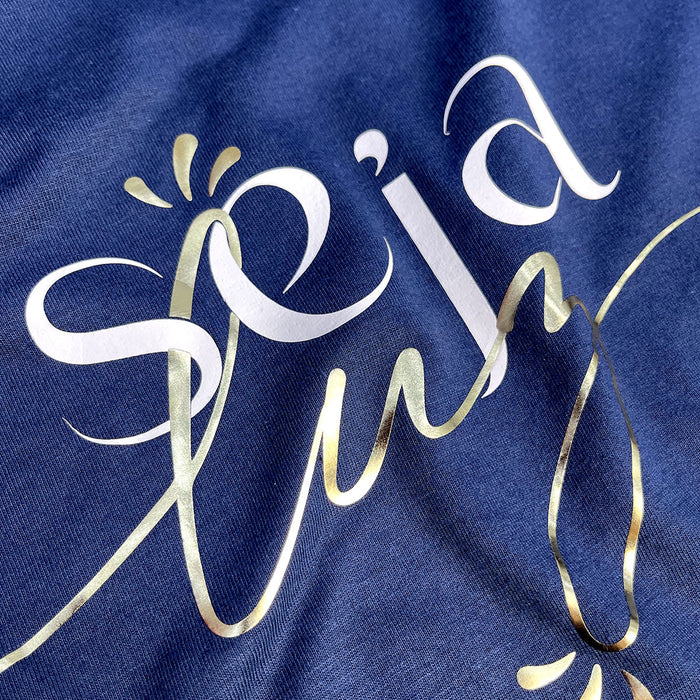 Camiseta Feminina Branca Seja Luz - Imagem 12