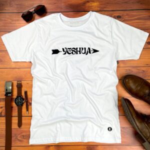 Camiseta Masculina Branca Yeshua Flecha - Imagem 1