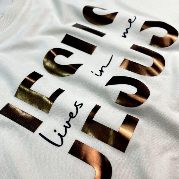 Camiseta Masculina Off White Jesus Lives In Me