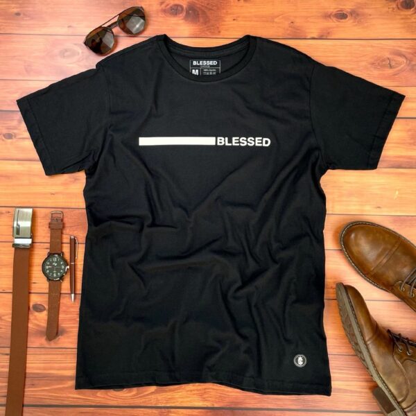 Camiseta Masculina Branca Blessed