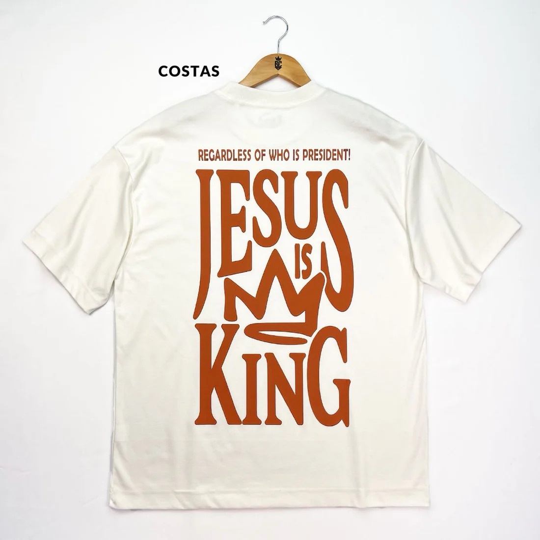 Oversized Off White Full Jesus Is King Coroa - Imagem 3