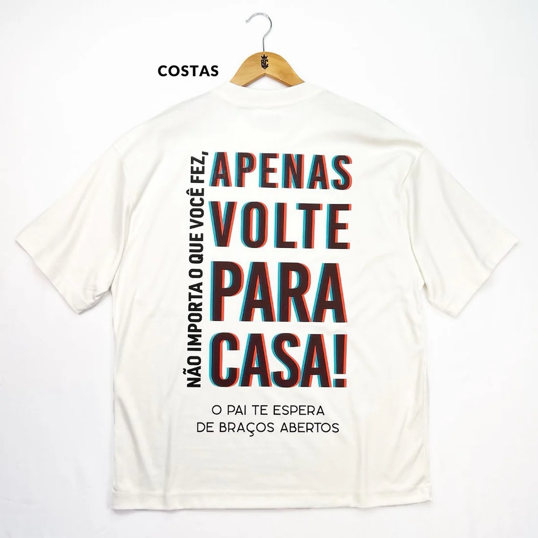 Oversized Off White Full Apenas Volte Para Casa! - Imagem 3