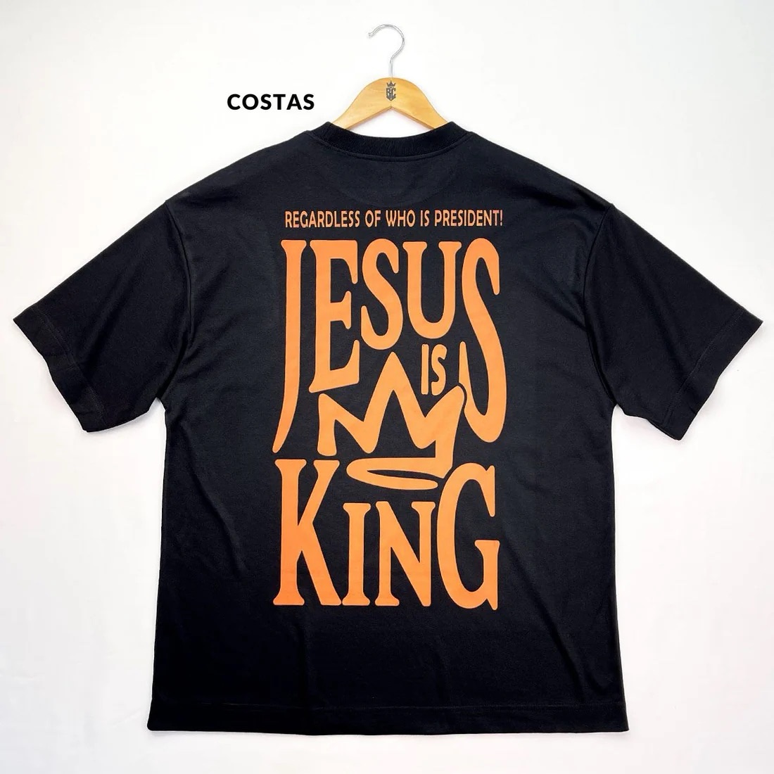 Oversized Off White Full Jesus Is King Coroa - Imagem 6
