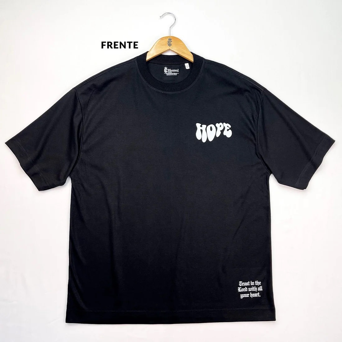 Oversized Preta Full Jesus Is The Hope - Imagem 1