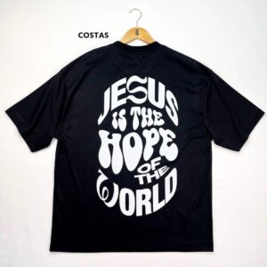 Oversized Preta Full Jesus Is The Hope - Imagem 2