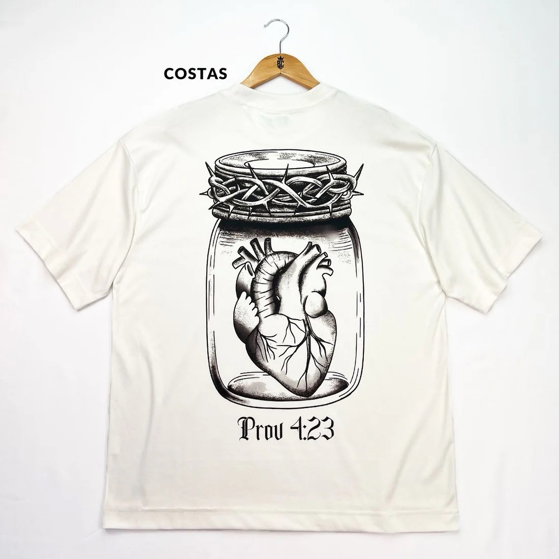 Oversized Preta Full Guarda Teu Coração Prov 4:23 - Imagem 5