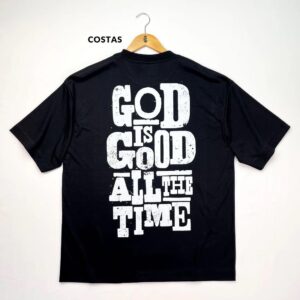 Oversized Preta Full God Is Good All The Time - Imagem 2