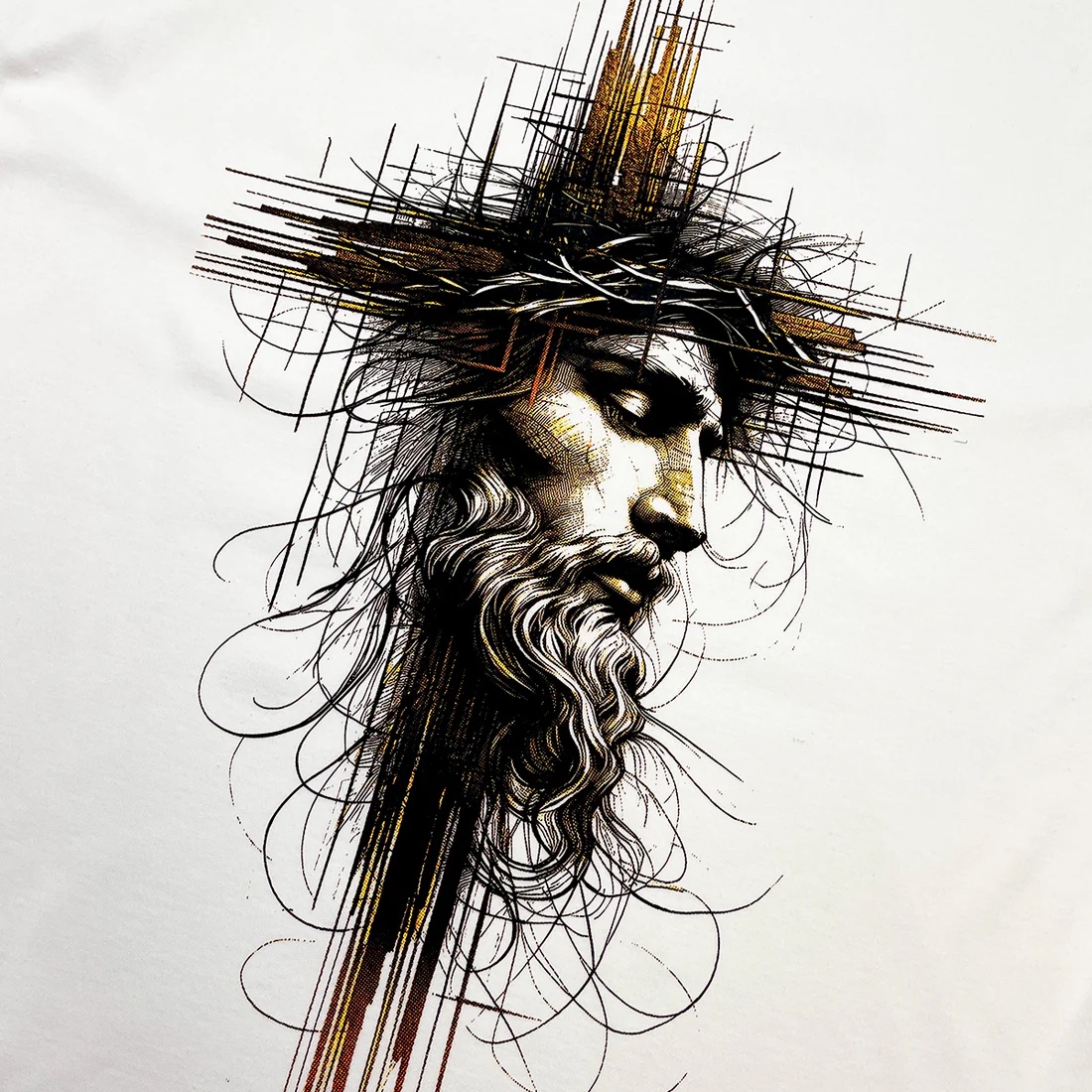 Oversized Off White Full Cristo Cruz - Imagem 1