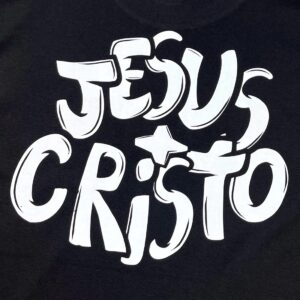 Oversized Preta Full Jesus Cristo Grafite - Imagem 3