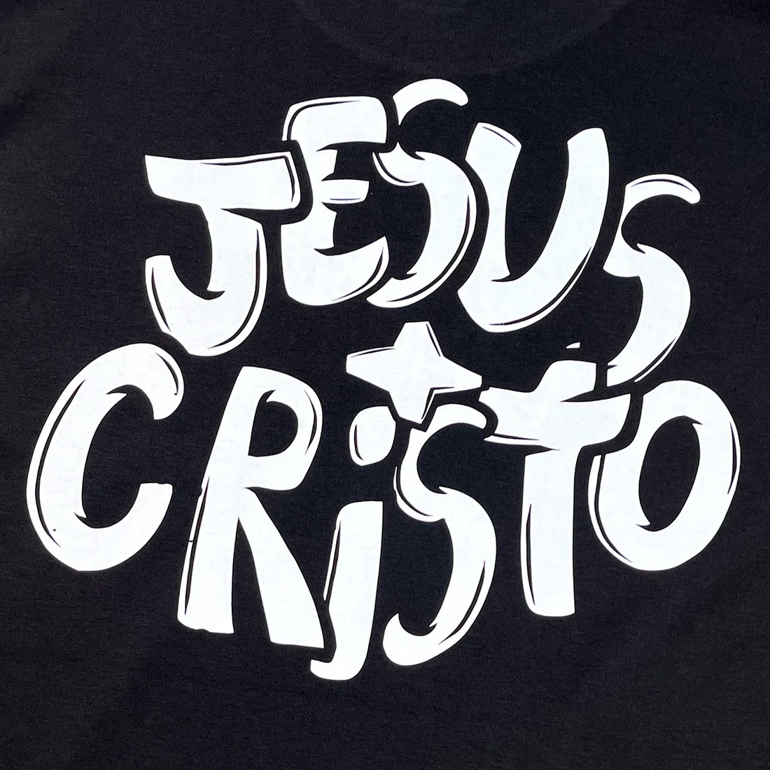 Oversized Preta Full Jesus Cristo Grafite - Imagem 3