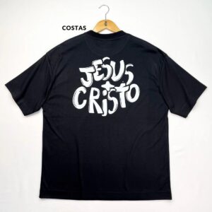 Oversized Preta Full Jesus Cristo Grafite - Imagem 2