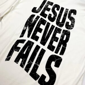 Oversized Off White Full Jesus Never Fails - Imagem 3