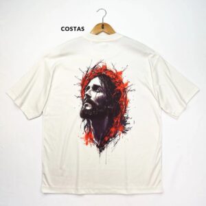 Oversized Off White Full Jesus Chorou - Imagem 3