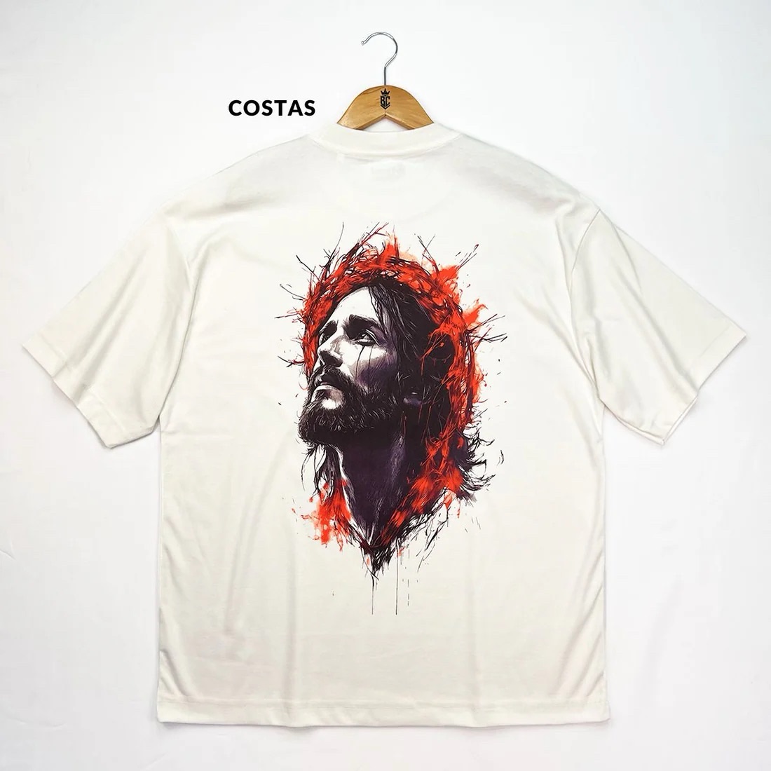 Oversized Off White Full Jesus Chorou - Imagem 3