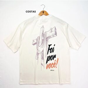 Oversized Preta Full Cruz Foi Por Você! - Imagem 5