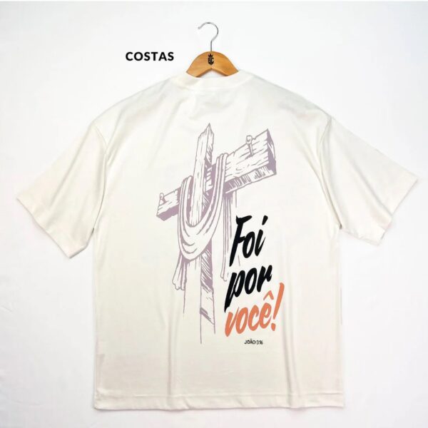 Oversized Preta Full Cruz Foi Por Você!