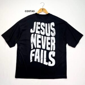 Oversized Off White Full Jesus Never Fails - Imagem 5