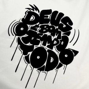 Oversized Off White Deus É Bom O Tempo Todo - Imagem 2