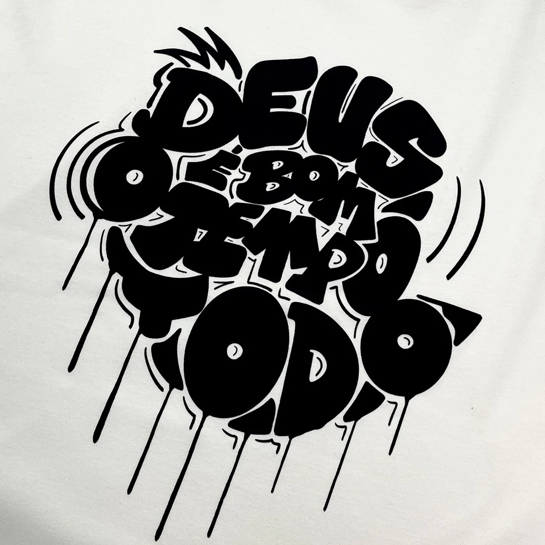 Oversized Off White Deus É Bom O Tempo Todo - Imagem 2