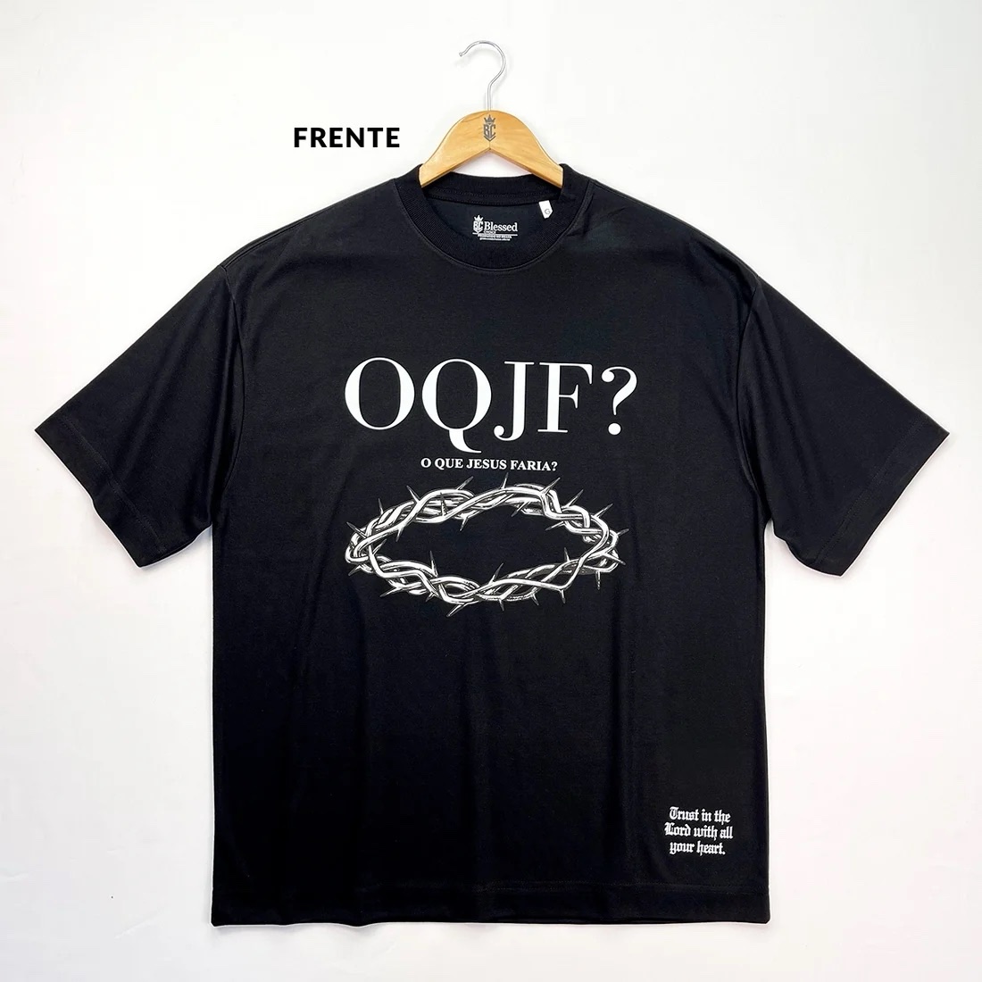 Oversized Preta OQJF? - Imagem 1