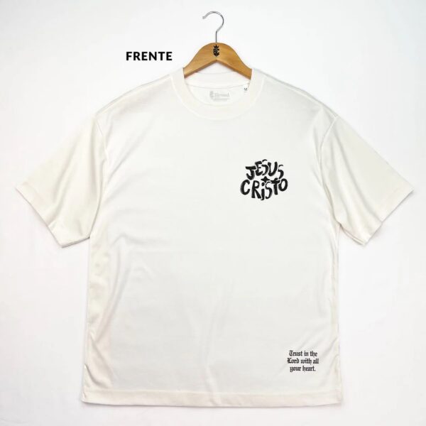 Oversized Preta Full Jesus Cristo Grafite