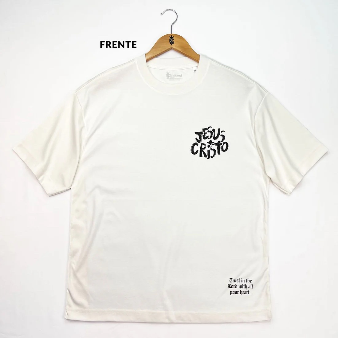 Oversized Preta Full Jesus Cristo Grafite - Imagem 4