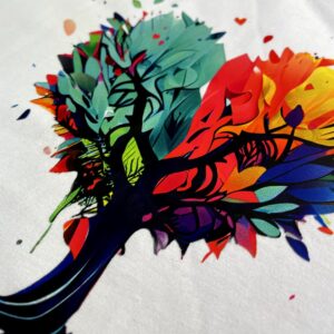 Camiseta Feminina Menta Árvore de Coração - Imagem 2