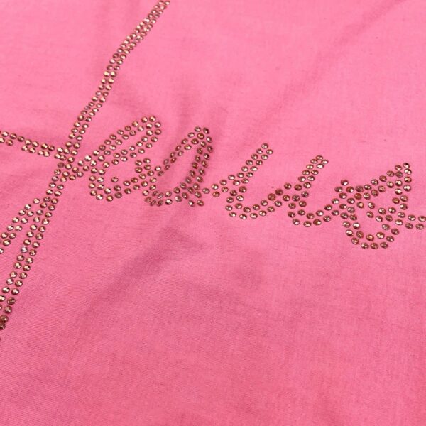 Camiseta Feminina Preta Jesus Strass