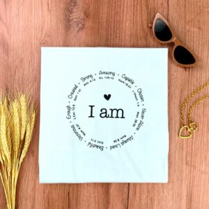 Camiseta Feminina Branca I Am - Imagem 2