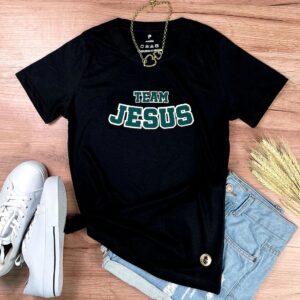 Camiseta Feminina Off White Team Jesus - Imagem 3