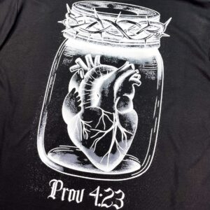 Oversized Preta Full Guarda Teu Coração Prov 4:23 - Imagem 3