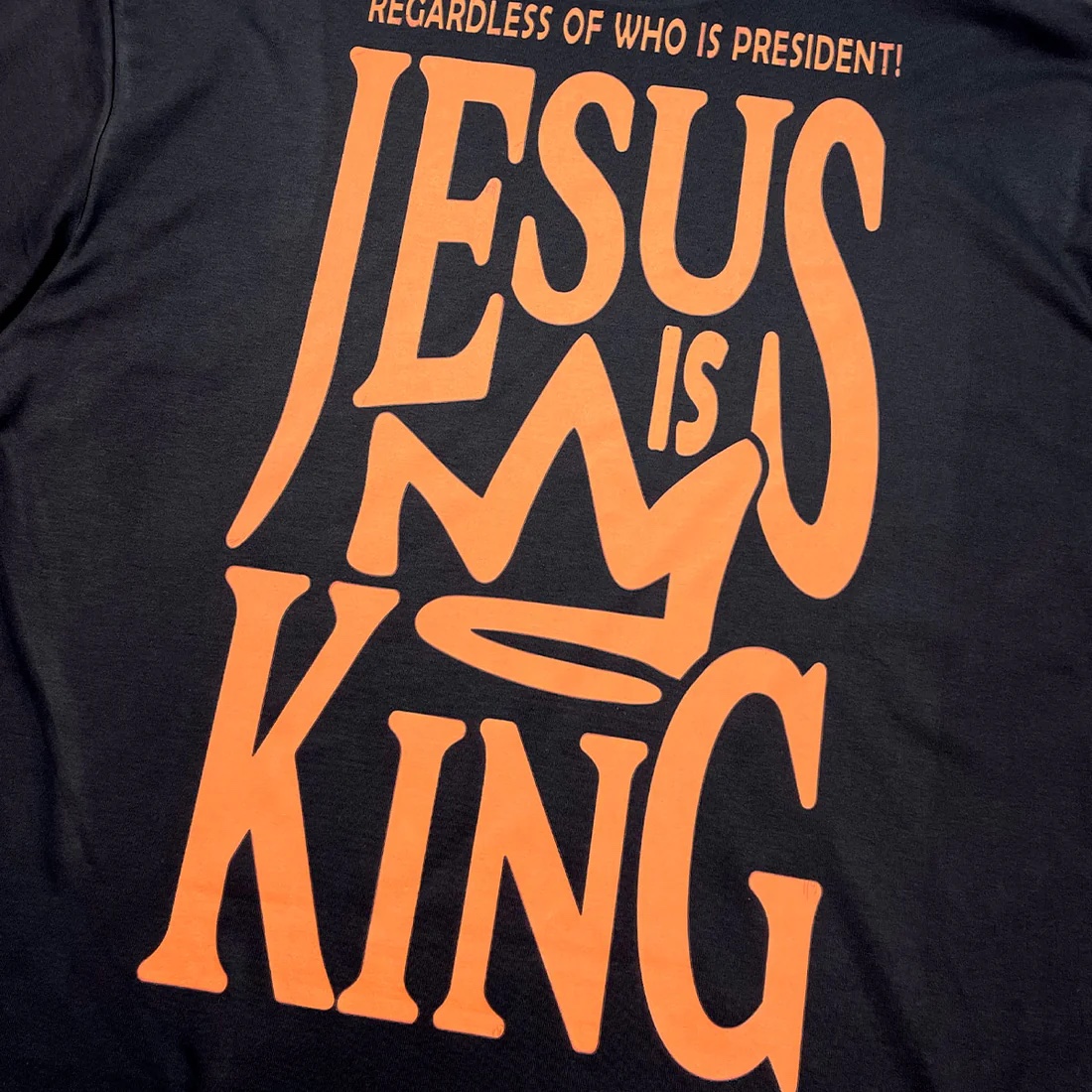 Oversized Off White Full Jesus Is King Coroa - Imagem 7
