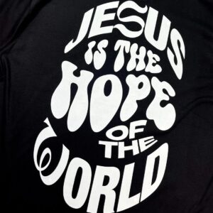 Oversized Preta Full Jesus Is The Hope - Imagem 3