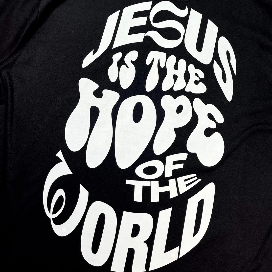 Oversized Preta Full Jesus Is The Hope - Imagem 3
