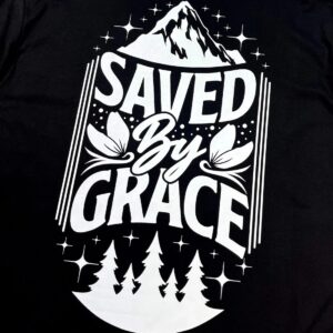 Oversized Preta Full Saved By Grace - Imagem 2