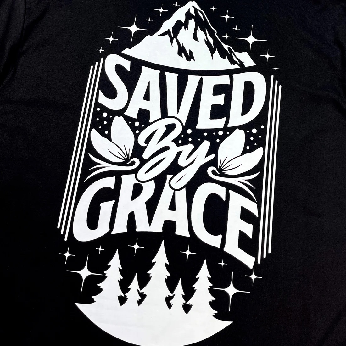 Oversized Preta Full Saved By Grace - Imagem 2