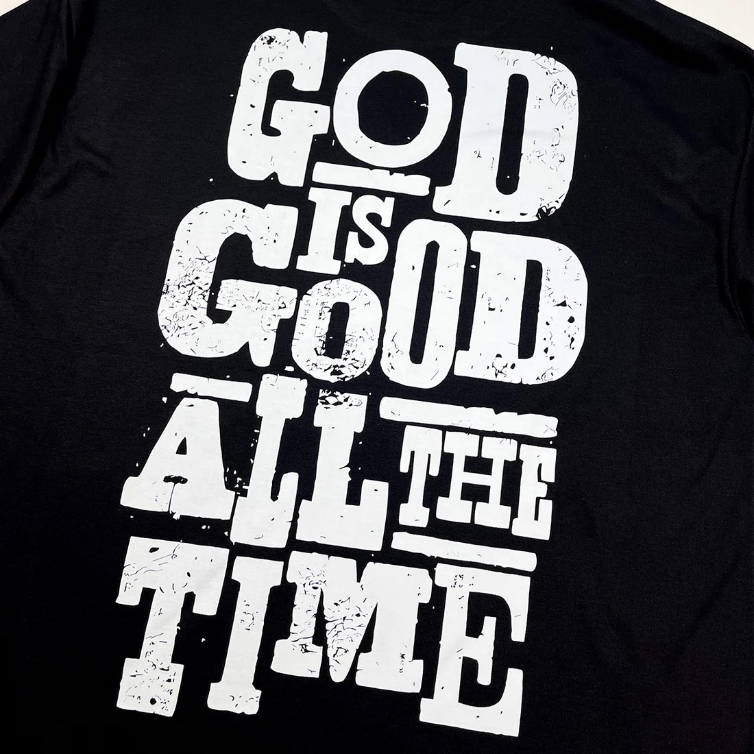 Oversized Preta Full God Is Good All The Time - Imagem 3