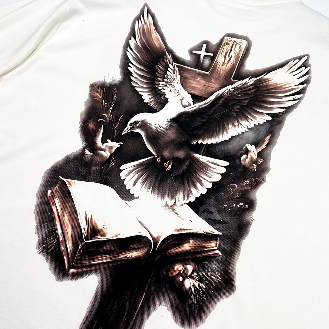 Oversized Off White Full Palavra Espírito Santo - Imagem 3