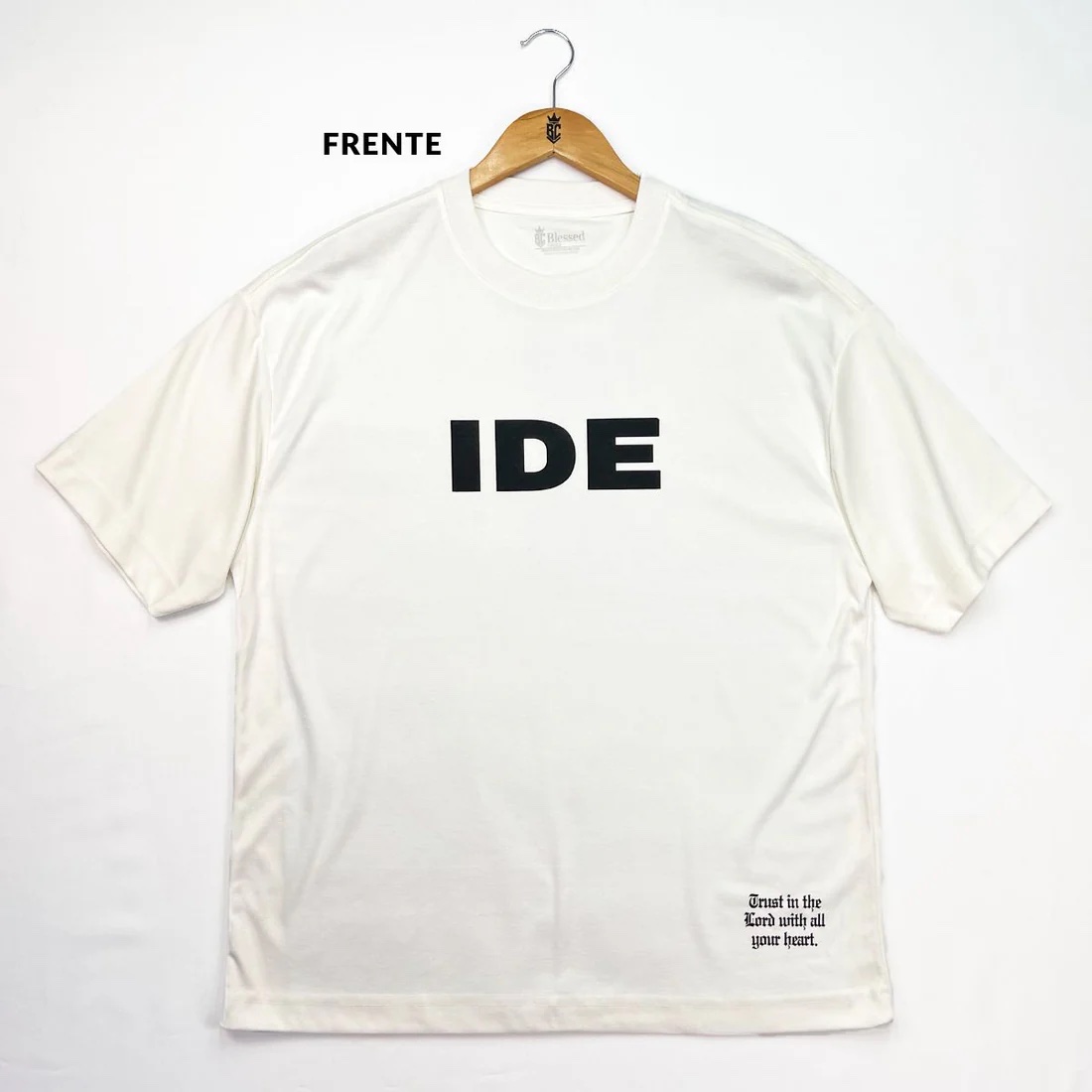 Oversized Preta Full IDE Por Todo Mundo E Pregai O Evangelho - Imagem 4