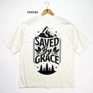 Oversized Preta Full Saved By Grace - Imagem 6
