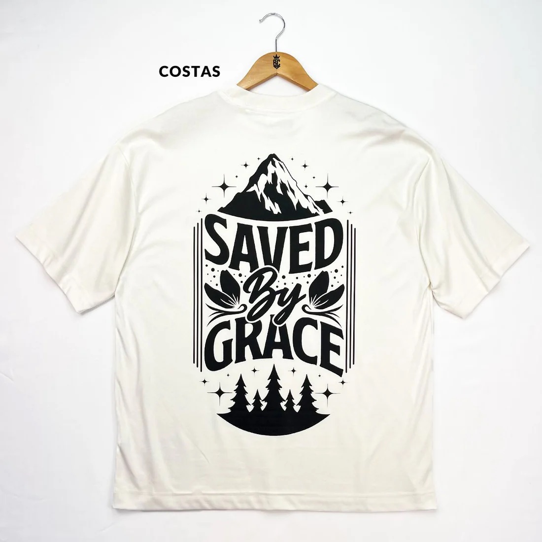 Oversized Preta Full Saved By Grace - Imagem 6