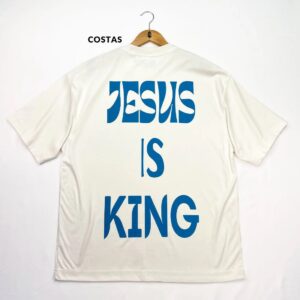 Oversized Preta Full Jesus Is King Azul - Imagem 5