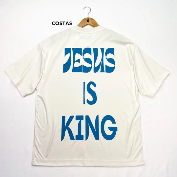 Oversized Preta Full Jesus Is King Azul