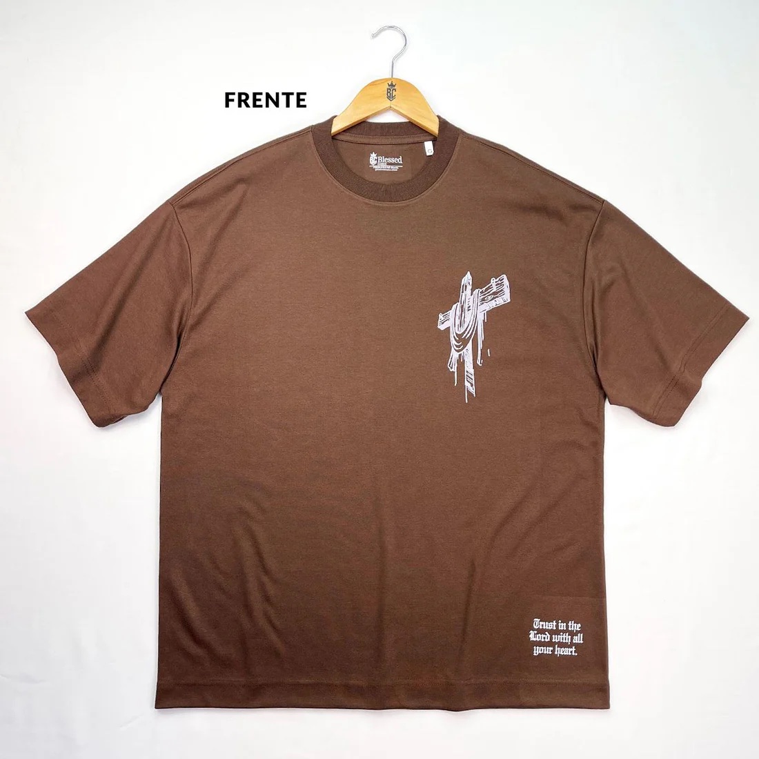 Oversized Preta Full Cruz Foi Por Você! - Imagem 6