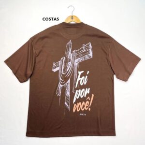 Oversized Preta Full Cruz Foi Por Você! - Imagem 7