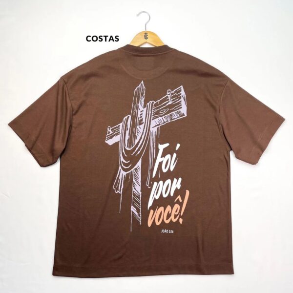 Oversized Preta Full Cruz Foi Por Você!