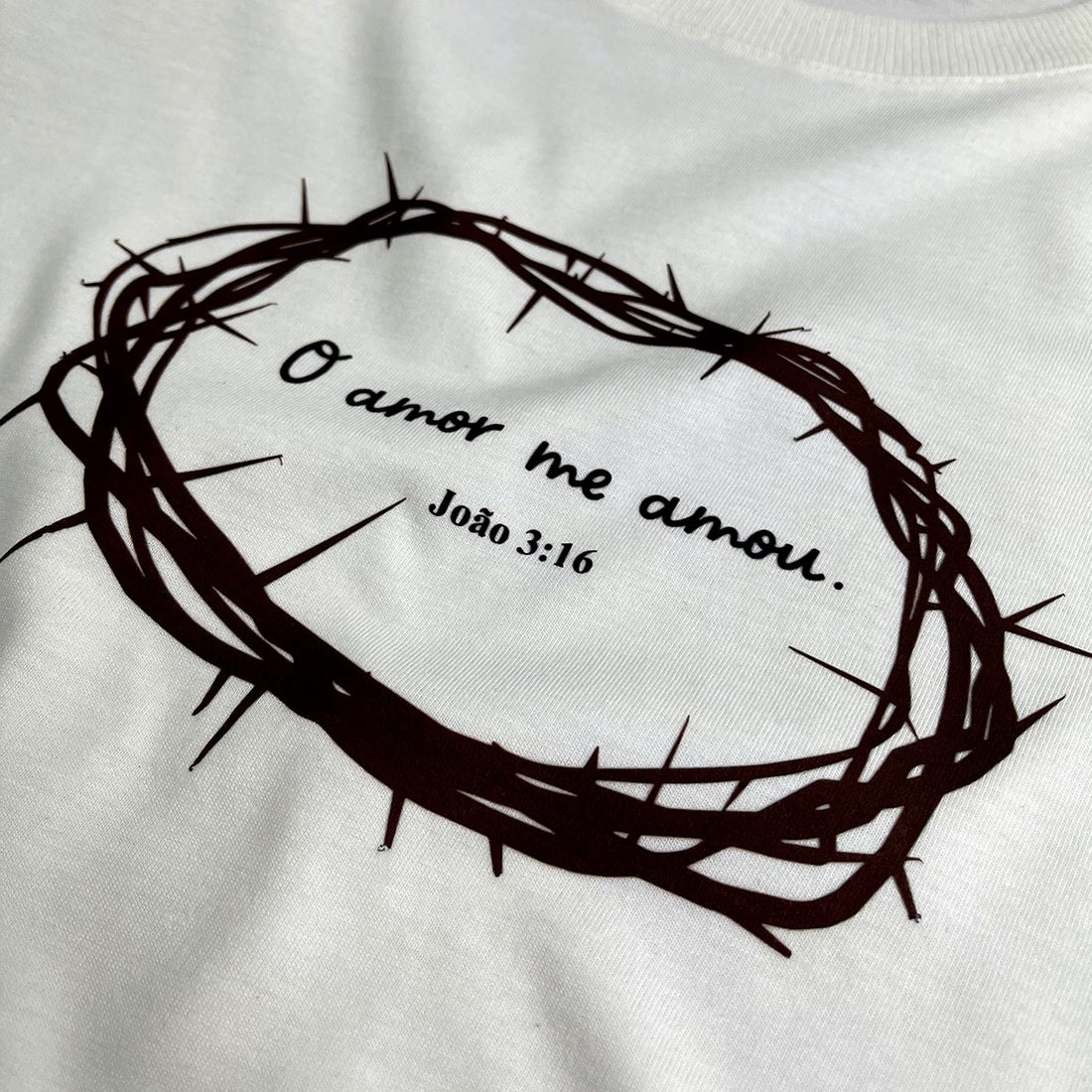 Camiseta Feminina Off White O Amor Me Amou - Imagem 2
