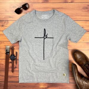 Camiseta Masculina Preta Fé - Imagem 3