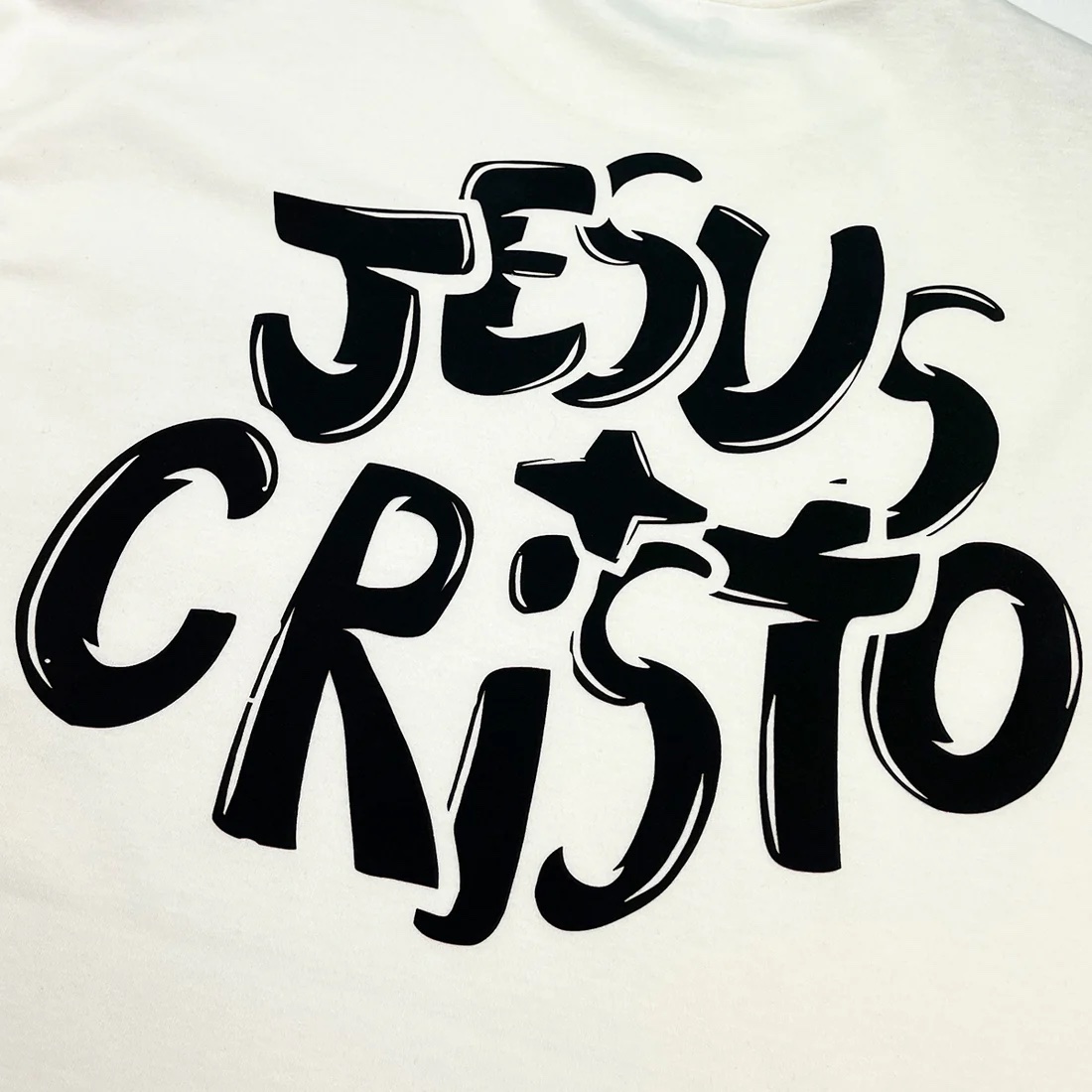 Oversized Preta Full Jesus Cristo Grafite - Imagem 6